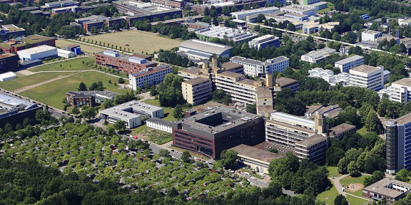 Luftaufnahme vom Campus der TU Dortmund